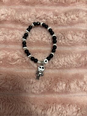 Skellington fandom vibes handcrafted bracelet by me